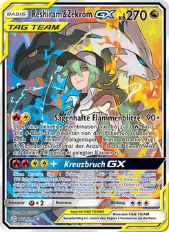 Reshiram & Zekrom GX, Welten im Wandel Nº 222 Normal