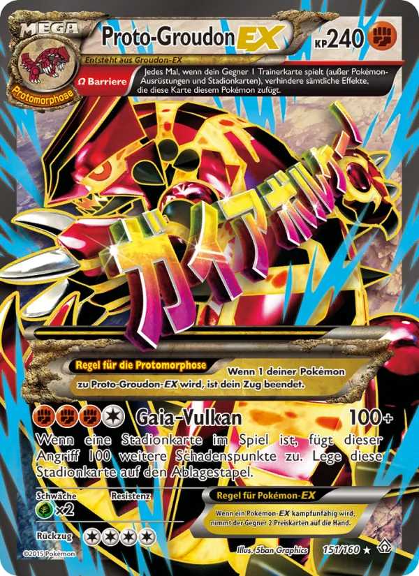 Proto-Groudon EX, Protoshock Nº 151