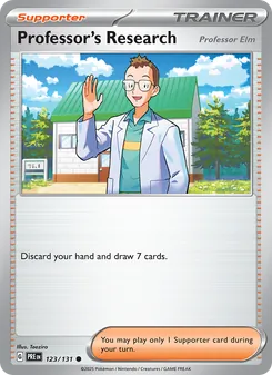 Professor's Research, Prismatic Evolutions Nº 123 Normal