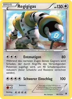 Regigigas, Phantomkräfte No. 86 Normal