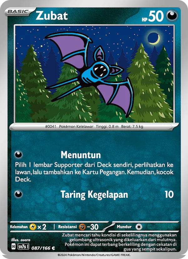 Zubat, Bimbingan Rasi No. 087