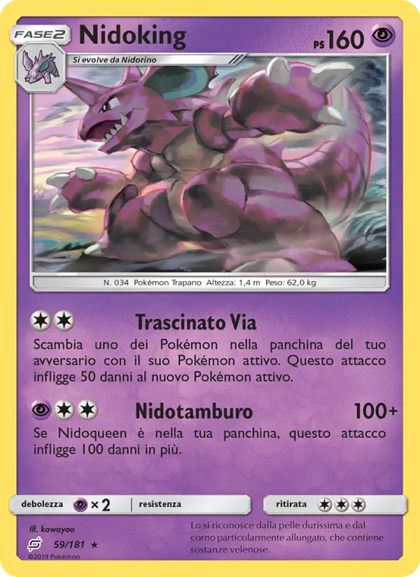 Nidoking, Gioco di Squadra No. 59