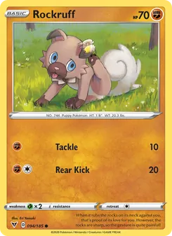Rockruff, Vivid Voltage No. 94 Normal