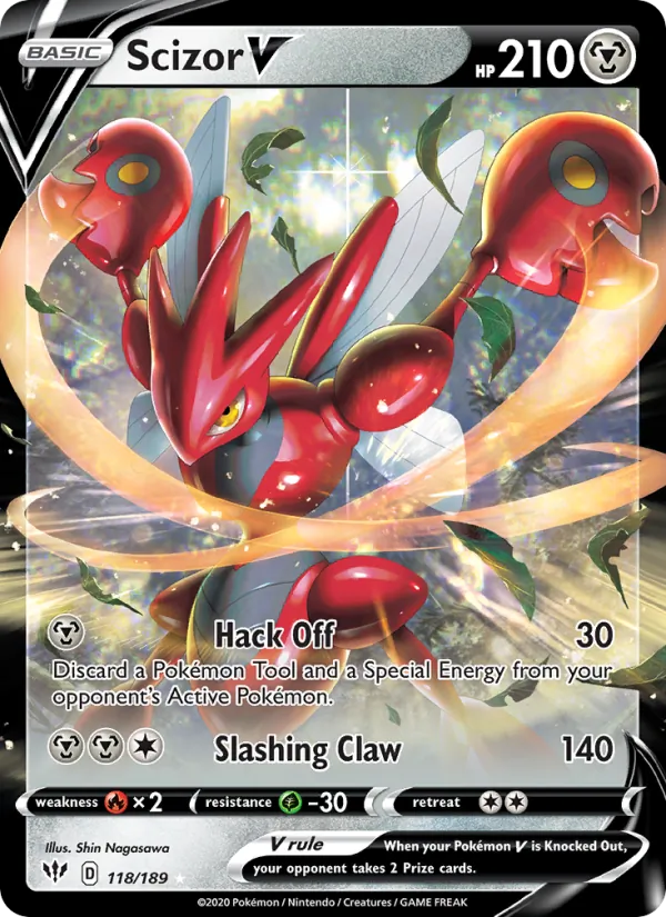 Scizor V, Darkness Ablaze Nº 118