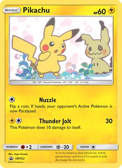 Pikachu, SM Black Star Promos No. SM162 Normal
