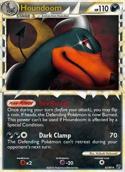 Houndoom, Undaunted Nº 82 Holo
