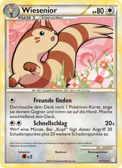 Wiesenior, HeartGold SoulSilver Nº 21 Normal