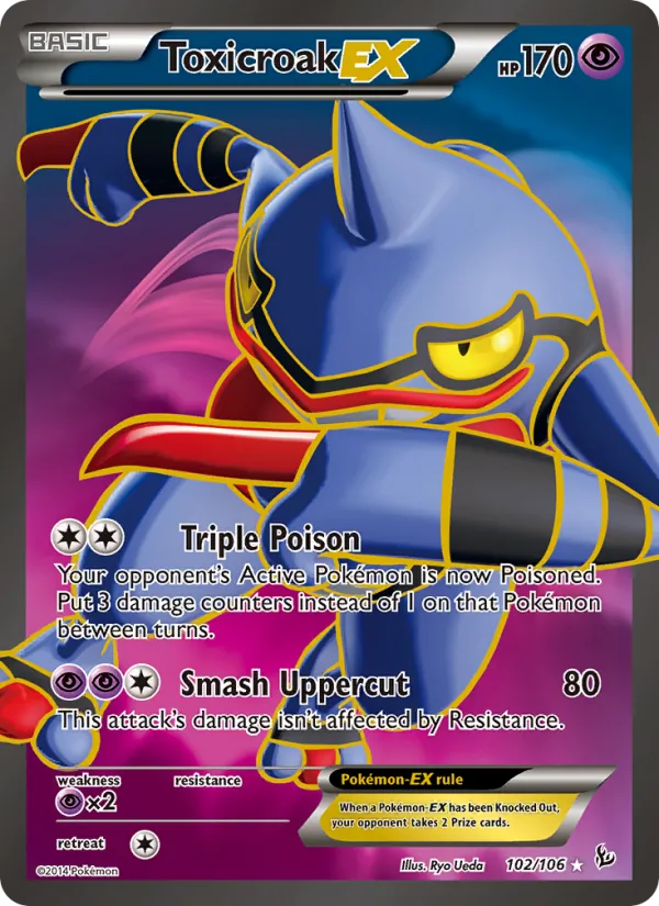Toxicroak EX, Flashfire No. 102