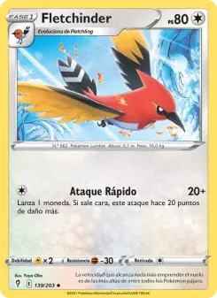 Fletchinder, Cielos Evolutivos Nº 139 Normal