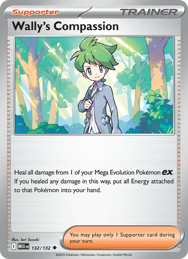Wally's Compassion, Mega Evolution Nº 132