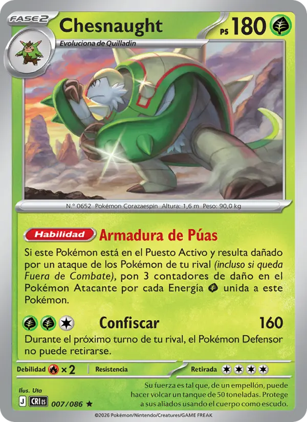Chesnaught, Caos Creciente Nº 007