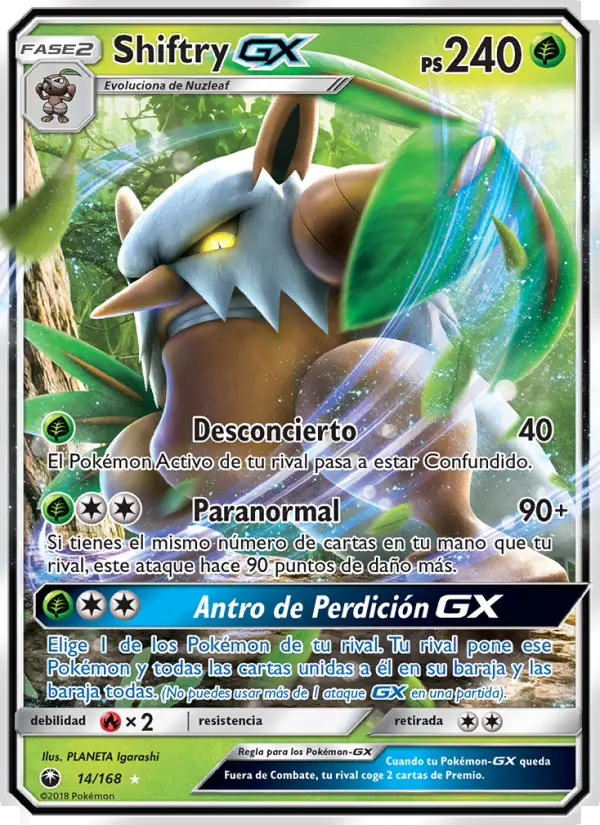 Shiftry GX, Tormenta Celestial No. 14