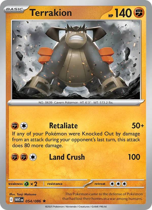 Terrakion, White Flare Nº 054