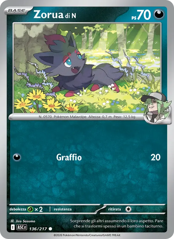 Zorua di N, Ascesa Eroica No. 136
