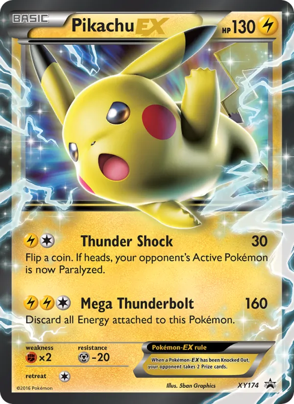 Pikachu-EX, XY Black Star Promos No. XY174