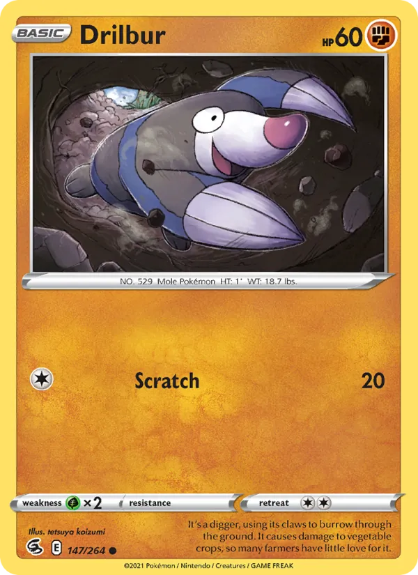 Drilbur, Fusion Strike Nº 147