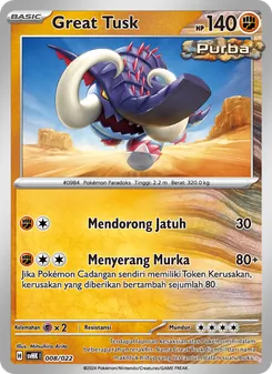 Great Tusk, Koraidon ex Purba Nº 008 Normal