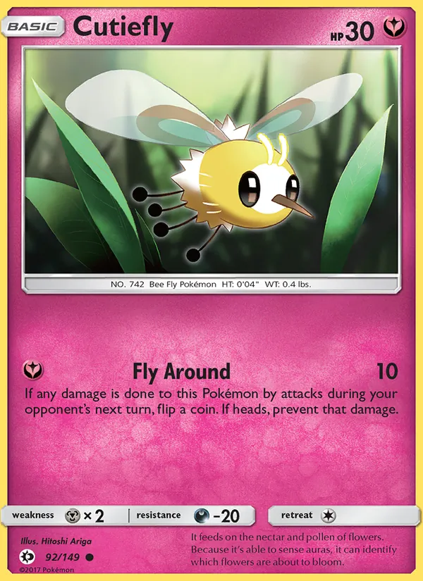 Cutiefly, Sun & Moon Nº 92
