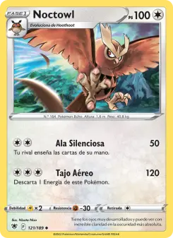 Noctowl, Resplandor Astral No. 121 Normal