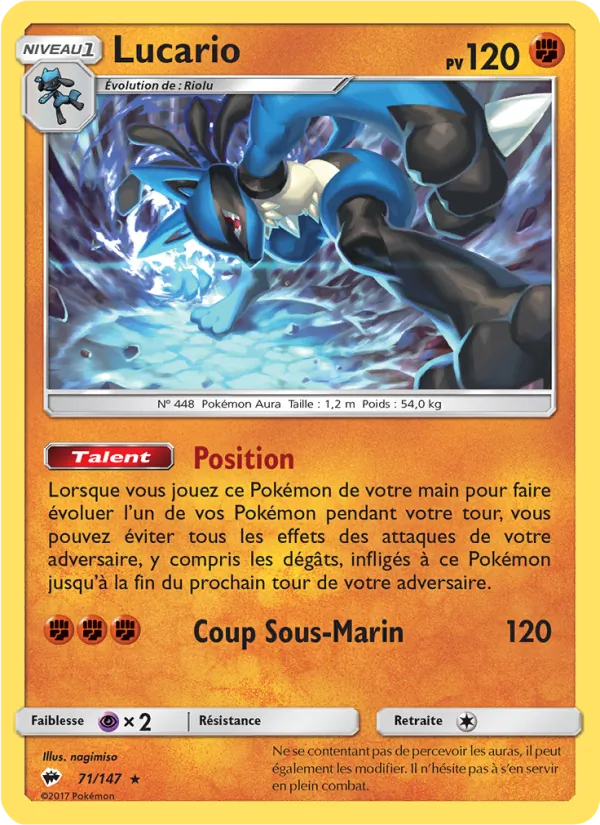 Lucario, Ombres Ardentes Nº 71