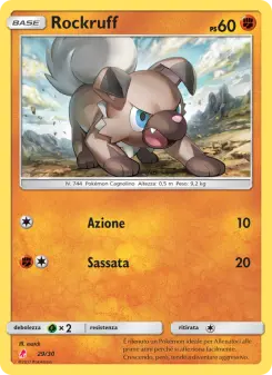 Rockruff, Sole e Luna trainer Kit (Lycanroc) Nº 29 Normal