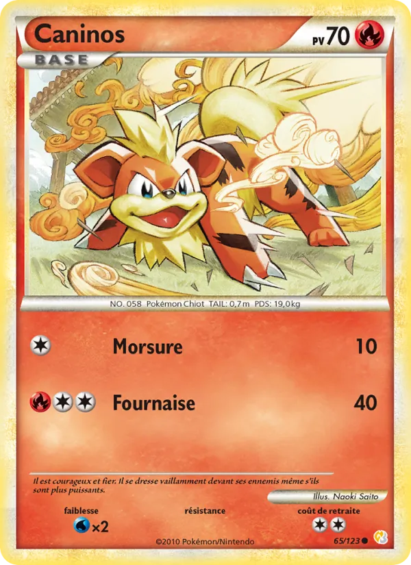Caninos, HeartGold SoulSilver Nº 65
