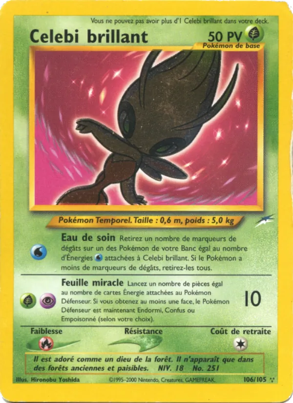 Celebi brillant, Neo Destiny No. 106