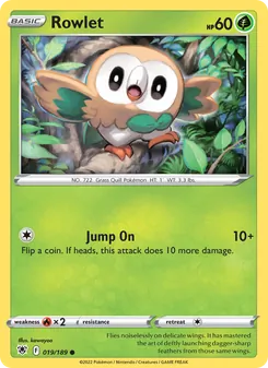 Rowlet, Astral Radiance No. 019 Normal