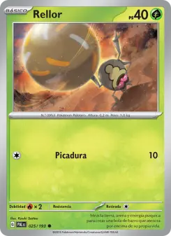 Rellor, Evoluciones en Paldea No. 025 Normal