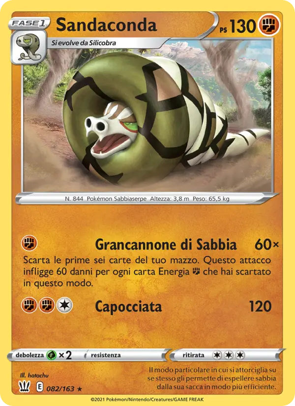 Sandaconda, Stili di Lotta Nº 82