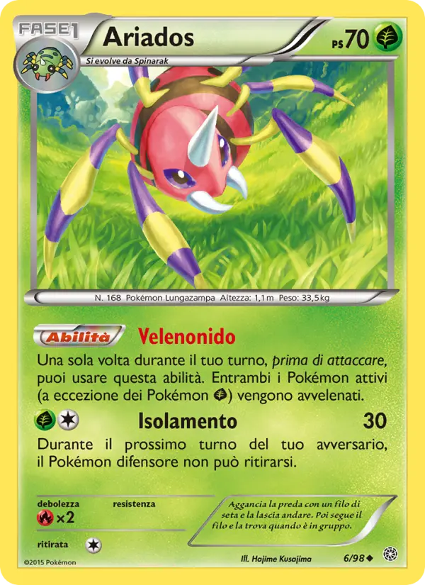 Ariados, Antiche Origini Nº 6