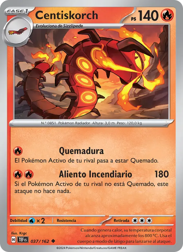 Centiskorch, Fuerzas Temporales No. 037