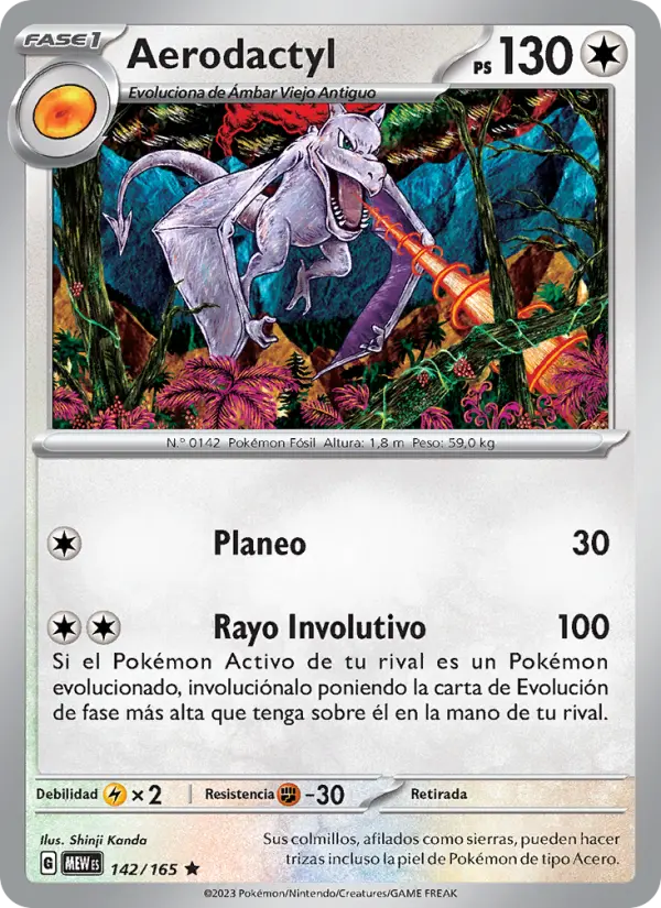 Aerodactyl, 151 No. 142