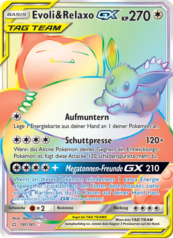 Evoli & Relaxo GX, Teams Sind Trumpf Nº 191
