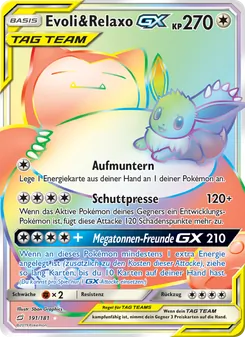 Evoli & Relaxo GX, Teams Sind Trumpf No. 191 Normal