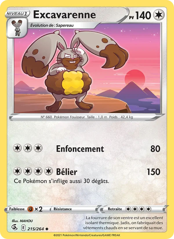 Excavarenne, Poing de Fusion Nº 215