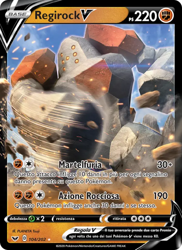 Regirock V, Spada e Scudo No. 104