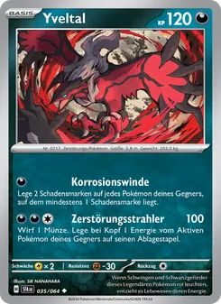 Yveltal, Nebel der Sagen Nº 035 Normal
