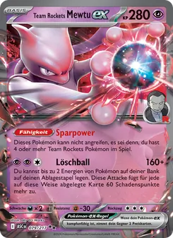 Team Rockets Mewtu-ex, Erhabene Helden Nº 079 Holo
