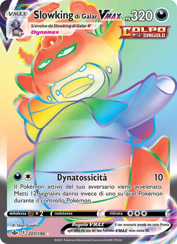 Slowking di Galar VMAX, Regno Glaciale Nº 207