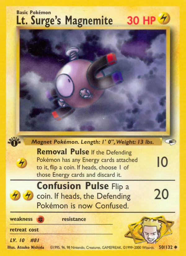 Lt. Surge's Magnemite, Gym Heroes Nº 50
