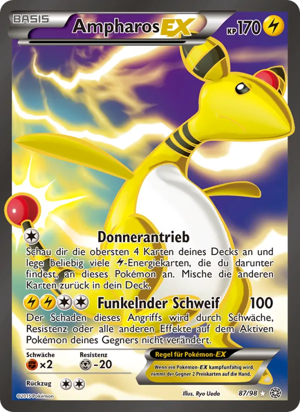Ampharos EX, Ewiger Anfang Nº 87