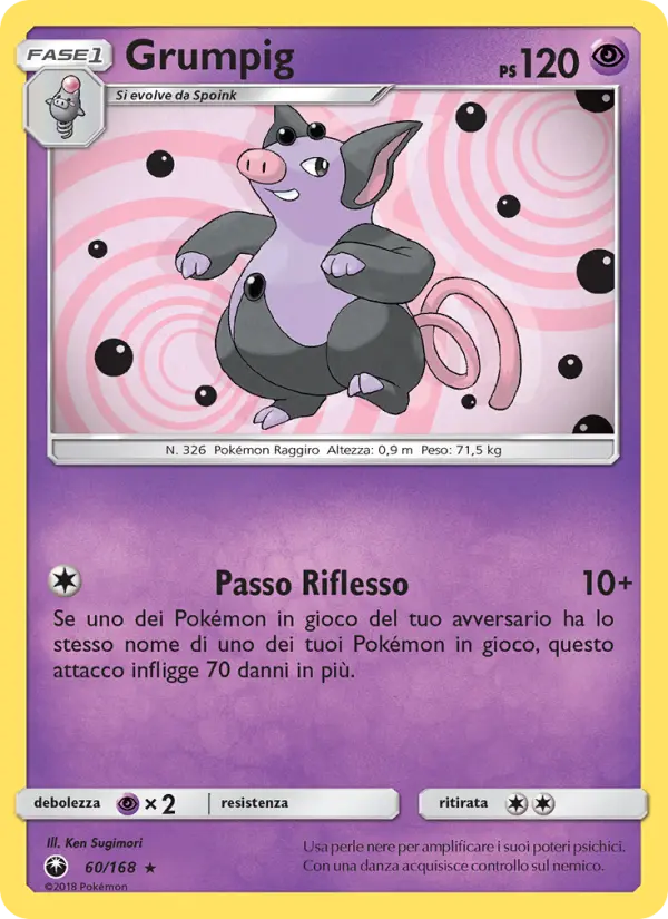 Grumpig, Tempesta Astrale No. 60