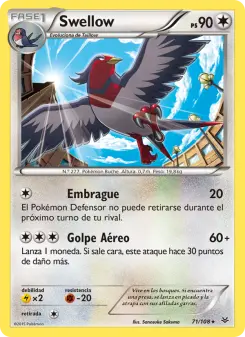 Swellow, Cielos Rugientes Nº 71 Normal
