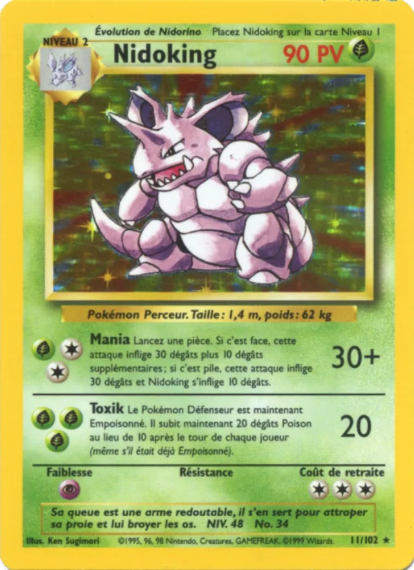 Nidoking, Set de Base Nº 11