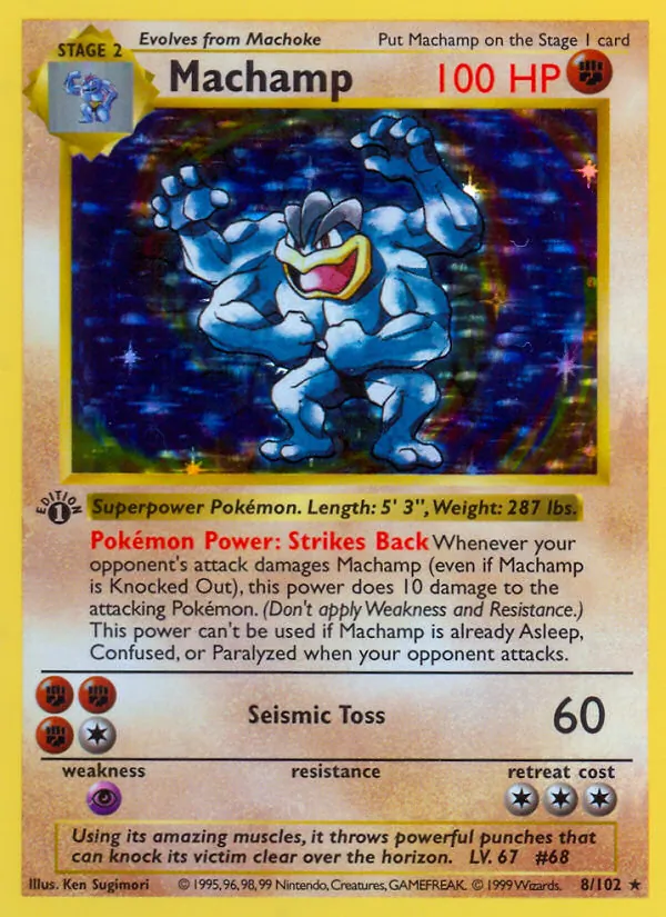 Machamp, Base Set No. 8