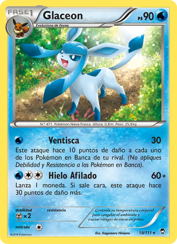 Glaceon, Puños Furiosos No. 19