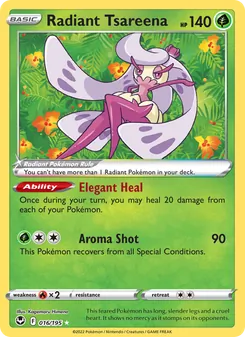Radiant Tsareena, Silver Tempest Nº 016 Holo