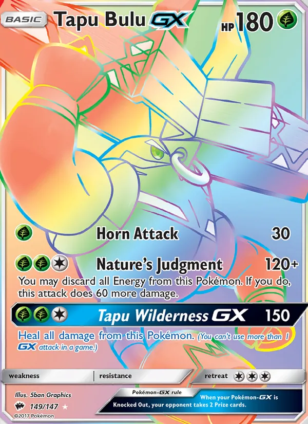 Tapu Bulu GX, Burning Shadows No. 149