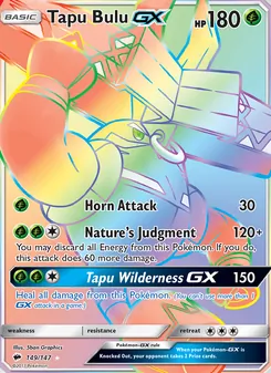 Tapu Bulu GX, Burning Shadows No. 149 Holo